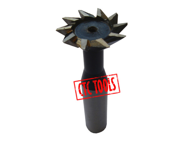 CTC Tools - HSS AL 60-degree dovetail cutter, metric, designed for precision dovetail cutting.