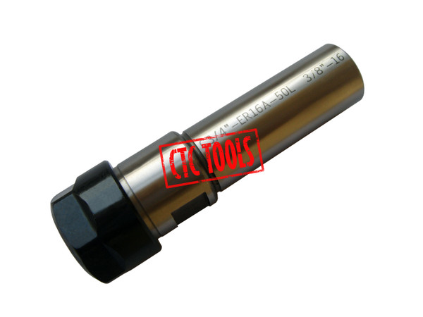 CTC Tools - ER16 D3/4" x L2" straight shank collet chuck DIN6499B, ideal for CNC machining precision and secure tool holding.