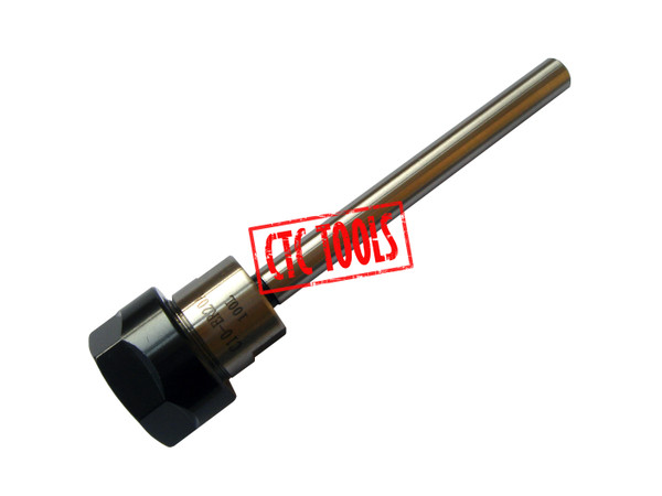 CTC Tools - ER20 D10 x L100 straight shank collet chuck DIN6499B, ideal for CNC machining precision and secure tool holding.