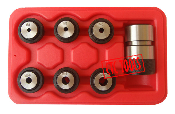 CTC Tools - Quick change floating tap chuck & collets, for efficient threading tasks.