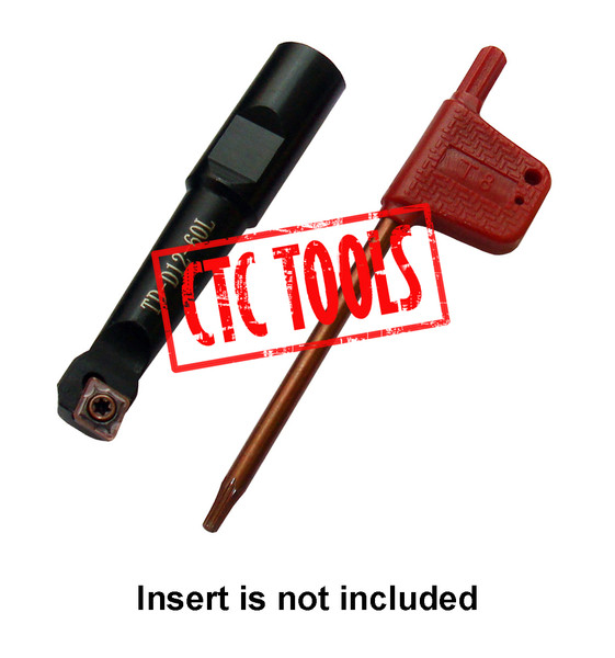 CTC Tools - 12mm short indexable boring bar, ideal for shallow boring operations.