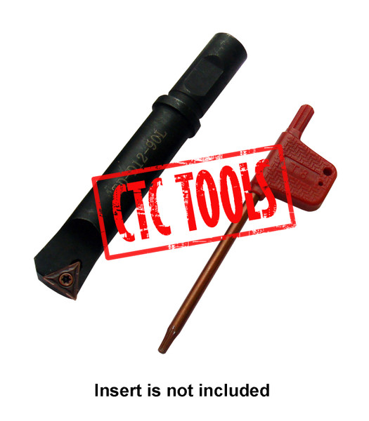 CTC Tools - 12mm long indexable boring bar, suitable for deep boring tasks.