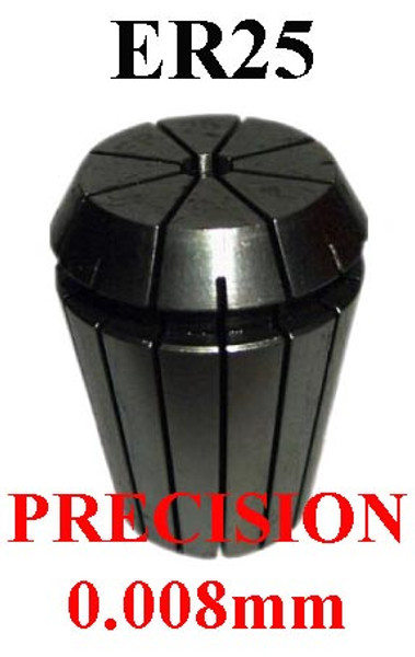 CTC Tools – ER25 precision collet (0.008mm) DIN6499 for accurate tool clamping in machining.