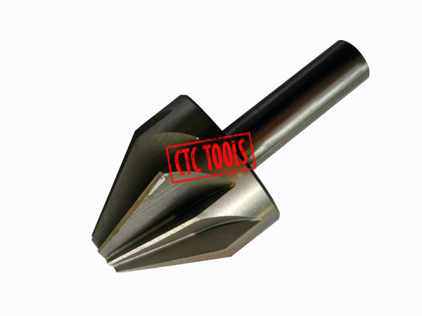 CTC Tools - HSS Al 60° countersink (6-flute, metric) for smooth, chatter-free countersinking.