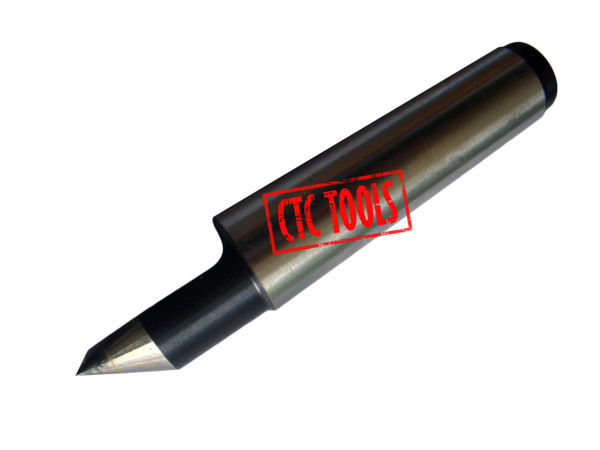 CTC Tools - Morse taper half notch center with carbide tip, designed for accurate centering.