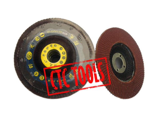CTC Tools - Sanding flap disc, dimensions 100mm x 16mm, set of 10pcs, for versatile grinding.