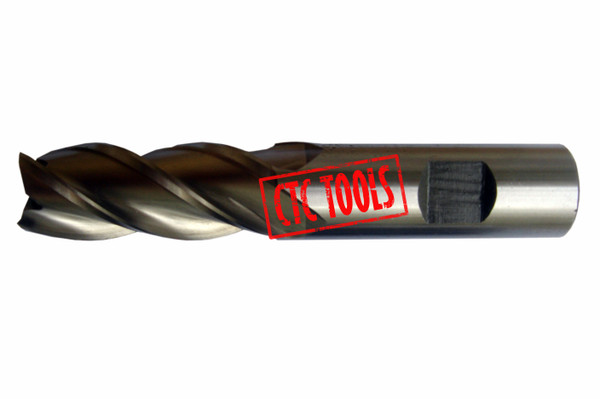 CTC Tools - 4 flute HSS M2AL endmill cutter, metric, 1 pc, suitable for smooth milling operations.