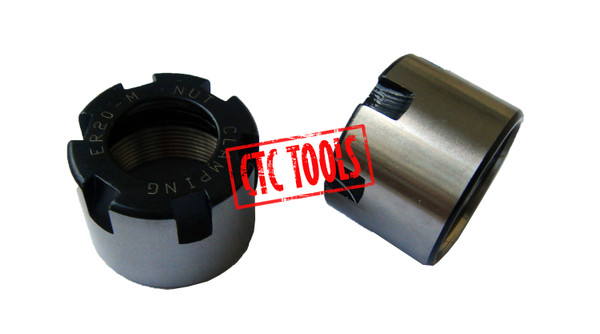 CTC Tools - Mini collet clamping nuts, suitable for secure collet setups (2 pcs).