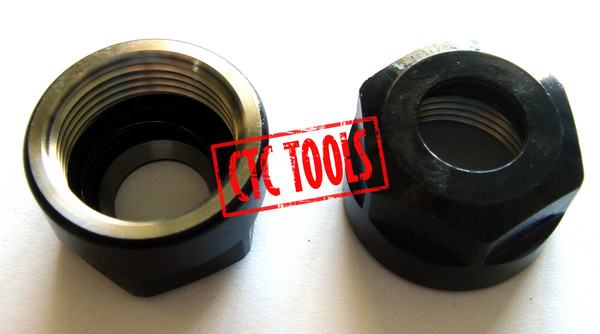 CTC Tools - ER16 clamping nut (2pcs) DIN6499B, ideal for CNC machining precision and secure tool holding.