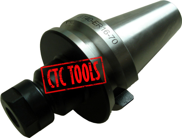 CTC Tools - ER16 BT40 collet chuck DIN6499B, ideal for CNC machining precision and secure tool holding.