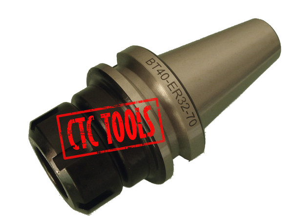 CTC Tools - ER32 BT40 collet chuck DIN6499B, ideal for CNC machining precision and secure tool holding.