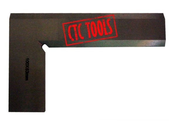 CTC Tools - Double Bevelled Square 63x100mm, essential for checking right angles in machining and assembly.