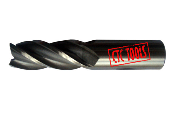 CTC Tools - 4-flute HSS Al endmill cutter (metric) for precision milling.