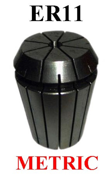 CTC Tools ER11 collet, available in bore sizes 1mm to 7mm, DIN6499B standard, for CNC machining precision.