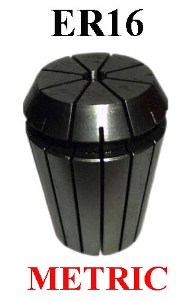 CTC Tools ER16 collet, available in bore sizes 1mm to 10mm, DIN6499B standard, for CNC machining precision.