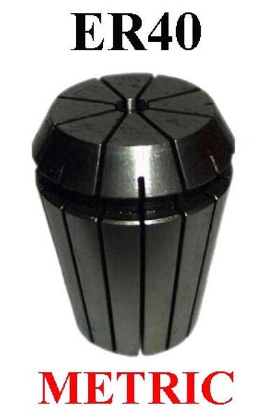 CTC Tools ER40 collet, available in bore sizes 3mm to 26mm, DIN6499B standard, for CNC machining precision.