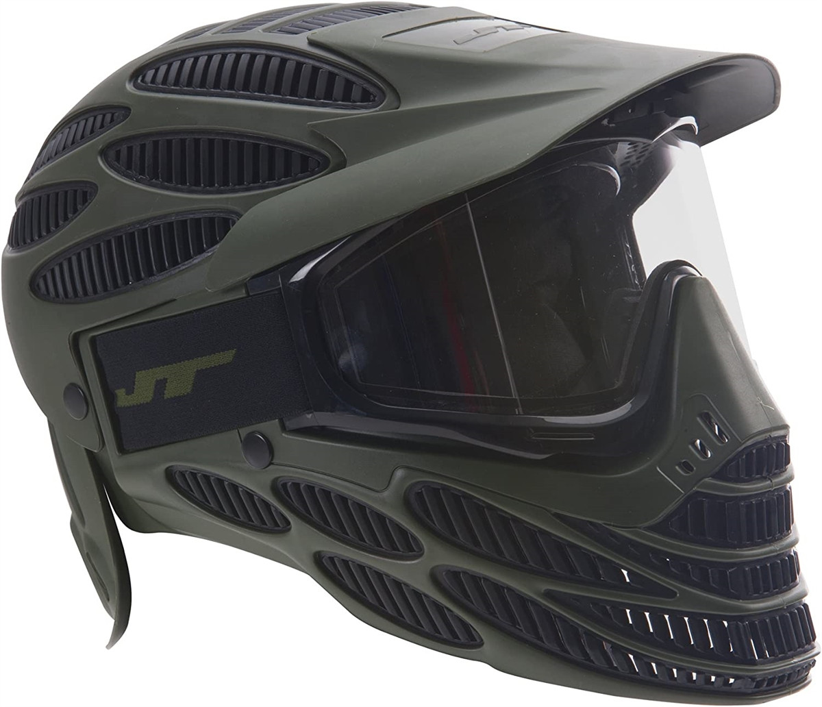 JT Spectra Flex 8 Full Coverage Headshield Paintball Mask - olive