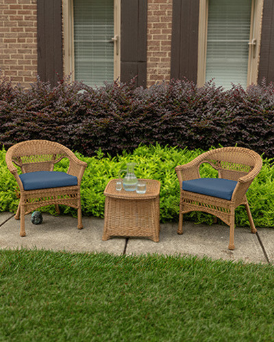 Curved Wicker Cushions