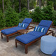 Canvas True Blue Chaise | 49886U-11470, 49887U-11470, 49888U-11470