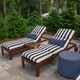 Maxim Navy Stripe Chaise | 49886G-11477, 49887G-11477, 49888G-11477