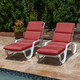 Canvas Jockey Red Pool Chaise | 49886U-05061, 49887U-05061, 49888U-05061