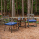 Canvas True Blue 18x18 Seat Pad | 49892U-11470, 49893U-11470, 49894N-11470