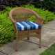 Milano Cobalt Wicker Seat Pad | 49889A-11475, 49890A-11475, 49891A-11475