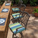 Seville Stripe Seaside 20x20 Dining Pad | 49901A-11472, 49902A-11472, 49903A-11472