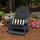 Canvas Black Adirondack Chair | 49904U-07738, 49905U-07738, 49906U-07738
