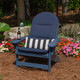 Canvas Navy Adirondack Chair | 49904U-05065, 49905U-05065, 49906U-05065