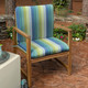 Seville Stripe Seaside Club Chair Cushion | 49907A-11472, 49908A-11472, 49909A-11472