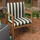 Maxim Classic Stripe Club Chair Cushion | 49907G-11476, 49908G-11476, 49909G-11476