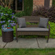 Cast Slate Wicker Bench | 49910M-05071, 49911H-05071, 49912N-05071