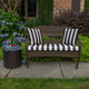 Maxim Navy Wicker Bench | 49910G-11477, 49911G-11477, 49912G-11477