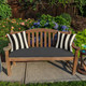 Canvas Black Outdoor Bench | 49913U-07738, 49914U-07738, 49915N-07738