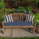 Canvas Navy Outdoor Bench | 49913U-05065, 49914U-05065, 49915N-05065