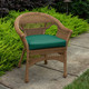 Canvas Forest Green Wicker Seat | 49895U-08625, 49896U-08625, 49897N-08625