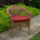 Canvas Jockey Red Wicker Seat | 49895U-05061, 49896U-05061, 49897N-05061