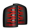 AlphaRex 07-14 Chevrolet Silverado 1500/2500HD/3500HD Luxx-Series LED Tail Lights Black/Red - 620000 Photo - Primary