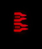 AlphaRex 97-03 Ford F150 / 99-16 Ford F250/F350/F450/F550 LUXX-Series LED Tail Lights - Black/Red - 658003 User 4
