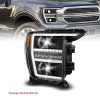 Anzo 21-23 Ford F150 LED Projector Headlight w/Switchback+Sequential - Black (Passenger Side Only) - 111594-R Photo - Primary