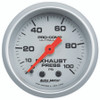 Exhaust Pressure Gauge 0-100psi Ultra-Lite