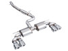 AWE MK8 Volkswagen Golf R 3in Touring Edition Quad Exhaust - Chrome Silver Tips - 3015-42658 Photo - out of package