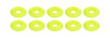 Countersunk Washer Fluorescent Yellow 10pk