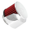 1.5in Breather w/Shield Chrome Top