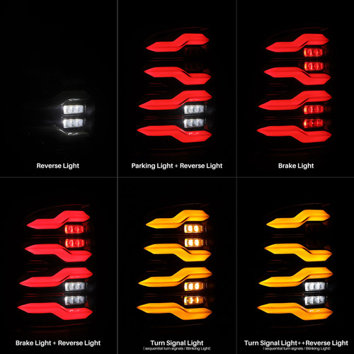 AlphaRex 09-18 Dodge Ram Luxx-Series LED Tail Lights Black w/ Activation Light & Sequential Signal - 640004 User 1