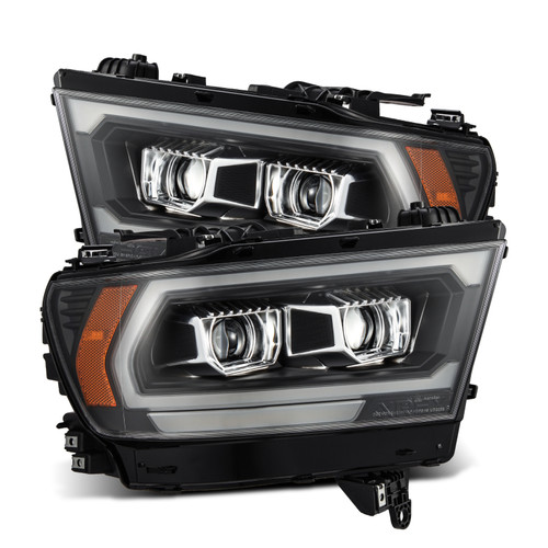 AlphaRex 19-22 Dodge Ram 1500 PRO-Series Projector Headlights Black w/Seq Signal/DRL - 880574 Photo - Primary
