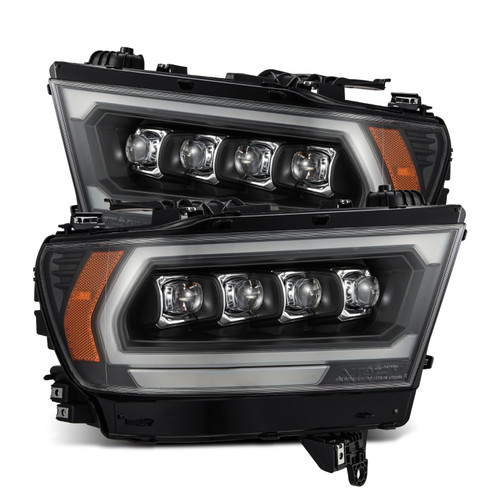 AlphaRex 19-23 Dodge Ram 1500 (No Clsc/Ltd/TRX) NOVA-Series Proj. Headlights Black (Req. Converter) - 880578 Photo - Primary