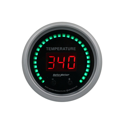 Autometer 52.4mm Black Switchable 60-340 Degrees F / 40-170 Degrees C Sport-Comp Elite Digital Gauge - 6754-SC User 1
