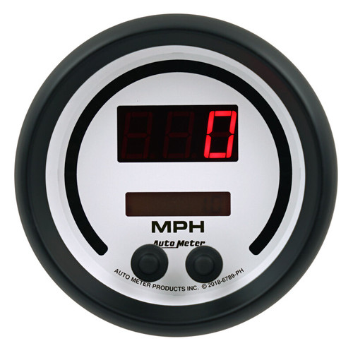 Autometer 85.7mm White Switchable 260 MPH / 260 KM/H Speedometer Phantom Elite Digital Gauge - 6789-PH User 2